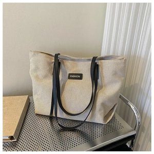 Canvas Shoulder Bag Large Women Student Tote Shopper Casual Cotton Cloth Female
