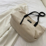 Canvas Shoulder Bag Large Women Student Tote Shopper Casual Cotton Cloth Female