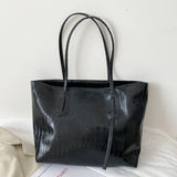 Large-capacity Women's Shoulder Bag Solid Color All-match Hand Tote