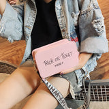 Women's Wide Strap Shoulder Messenger Bag Small Square Bag