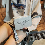 Women's Wide Strap Shoulder Messenger Bag Small Square Bag