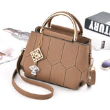 Embroidery Line Shoulder Crossbody Bag