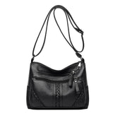 Women's Soft Leather Shoulder Bag Large Capacity Crossbody Bag