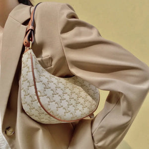 Women's PU Leather Shoulder Bags Crescent Bags Classic Vintage Handbags