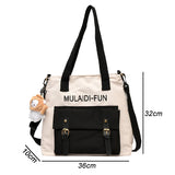 Women's Large Capacity Messenger Bag Harajuku Style Shoulder Bag