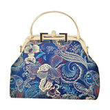 Floral Flowers European Lay Bag Chain Strap Mother Gift Women Hand Bags