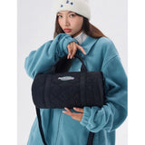 Women's Handbag Boston Milk Cotton Hiphop Crossbody Shoulder Bag