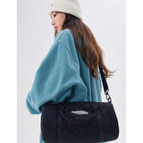 Women's Handbag Boston Milk Cotton Hiphop Crossbody Shoulder Bag