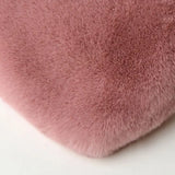 Heart Shaped Faux Fur Crossbody Wallet Purse Bag