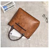 Women's High PU Leather Shoulder Bag Retro Handbag for Work Dating Shopping
