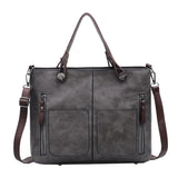 Women's High PU Leather Shoulder Bag Retro Handbag for Work Dating Shopping