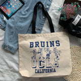 Women's Large Capacity Canvas Shoulder Bag - School Girl Handbag