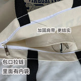 Women's Large Capacity Canvas Shoulder Bag - School Girl Handbag