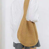 Women's Knitted Shopping Bag Soft and Comfortable for Daily Use