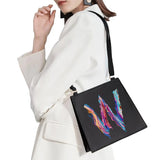 Hand Paint Letter Pattern Shoulder Bag