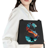 Hand Paint Letter Pattern Shoulder Bag