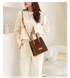 Women's Lambswool Crossbody Bag Plush Tote Small Handbag for Casual Wear