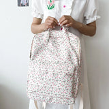 Women's Laptop Bag Floral Print Work School Travel Daypack Purse Medium Backpack