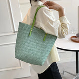 Large Straw Woven Shoulder Bag for Women Summer Travel Beach