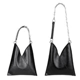 Large Capacity Shoulder Bags Women's Retro Tote High Pu Leather Sac