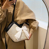 Women's Large Capacity Shoulder Bag Straw Woven Handbag Tote