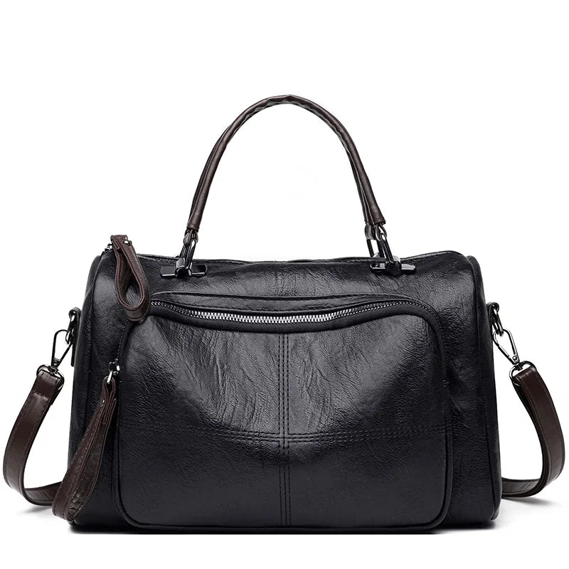 Women's Leather Handbags Large-Capacity Lady Style Shoulder Bags