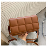 Women's Leather Handbags Messenger Solid Colors Concise Shoulder Crossbody Bags