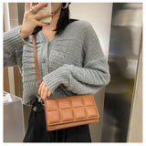 Women's Leather Handbags Messenger Solid Colors Concise Shoulder Crossbody Bags
