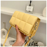 Women's Leather Handbags Messenger Solid Colors Concise Shoulder Crossbody Bags