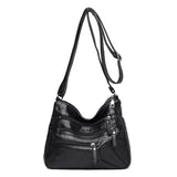 Neutral Leather Handbag Tote Shoulder Bag Purse