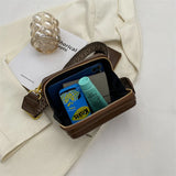 Leather Shoulder Bag Crossbody Box Tote Vintage Messenger