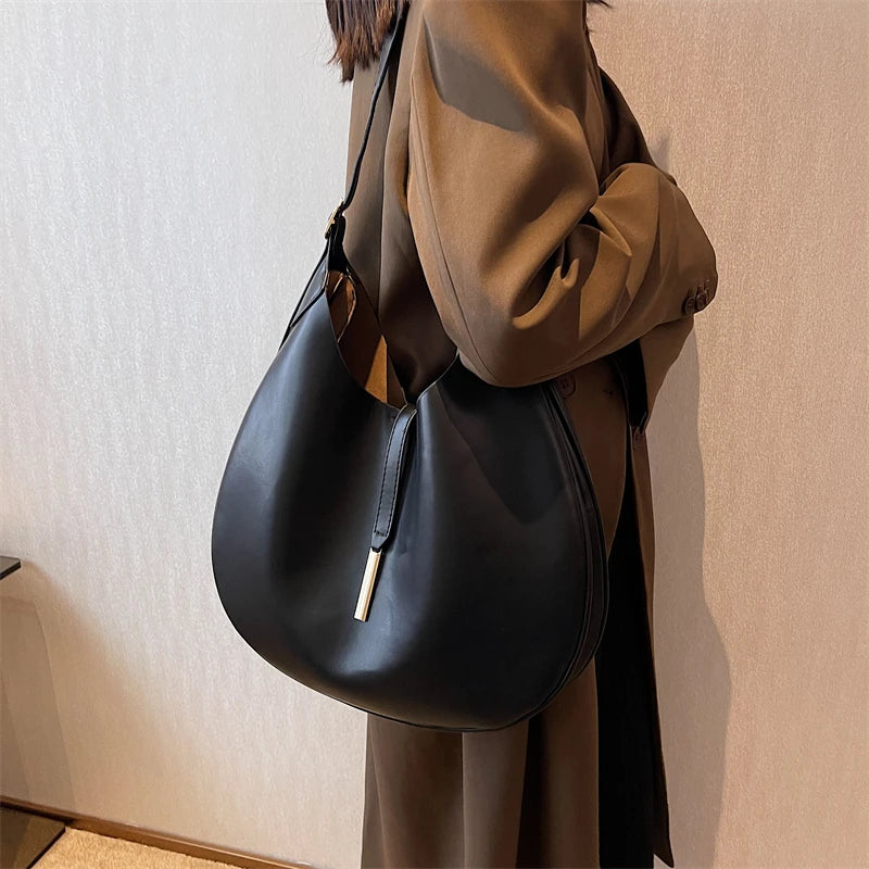 Women's Leather Tote Bag Large Capacity Shoulder Bags Purses Bolsas