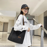 Women's Retro Canvas Shoulder Bags Large-capacity Handbags
