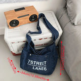 Women's Denim Shoulder Bag Large-capacity Handbag