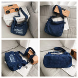 Women's Denim Shoulder Bag Large-capacity Handbag