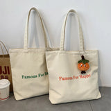 Women's Letter Print Eco Bag Casual Shoulder Bag Large Capacity Tote