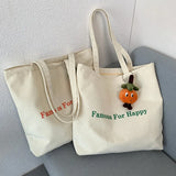 Women's Letter Print Eco Bag Casual Shoulder Bag Large Capacity Tote