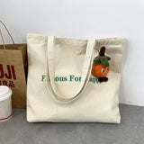 Women's Letter Print Eco Bag Casual Shoulder Bag Large Capacity Tote