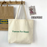 Women's Letter Print Eco Bag Casual Shoulder Bag Large Capacity Tote