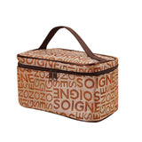 Women's Lettered Make-up Bag Travel Wash Bag