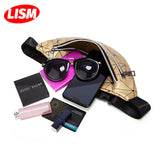 Women's Lingge Double Zips Waist Bag Ins Chest Bag