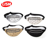 Women's Lingge Double Zips Waist Bag Ins Chest Bag