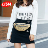 Women's Lingge Double Zips Waist Bag Ins Chest Bag