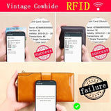Women's Long Leather Clutch Purse Wallet