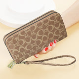 Women's Long Wallet Double Zipper Phone Bag Mother's Hand Bag