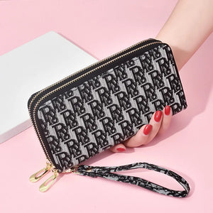 Women's Long Wallet Mobile Phone Purse Ladies Frosted Clutch Bag