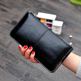 Women's Long Wallet Zipper Coin Purses Large Capacity Clutch Money Bag