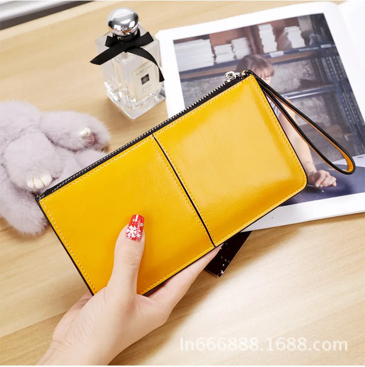 Women's Long Wallet Zipper Coin Purses Large Capacity Clutch Money Bag