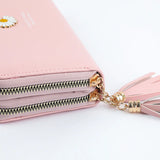 Women's Double Zipper Long Wallet Handbag
