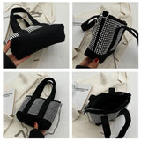 Women's Diamond Bucket Tote Bag Chain Shoulder Crossbody Bags